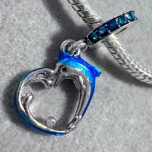 Dolphins In Love‎ Charm fits PANDORA